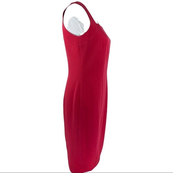 Insight New York Women's NWT Pink Sleeveless Square Neck Sheath Work Dress 2/C34 - Picture 2 of 8